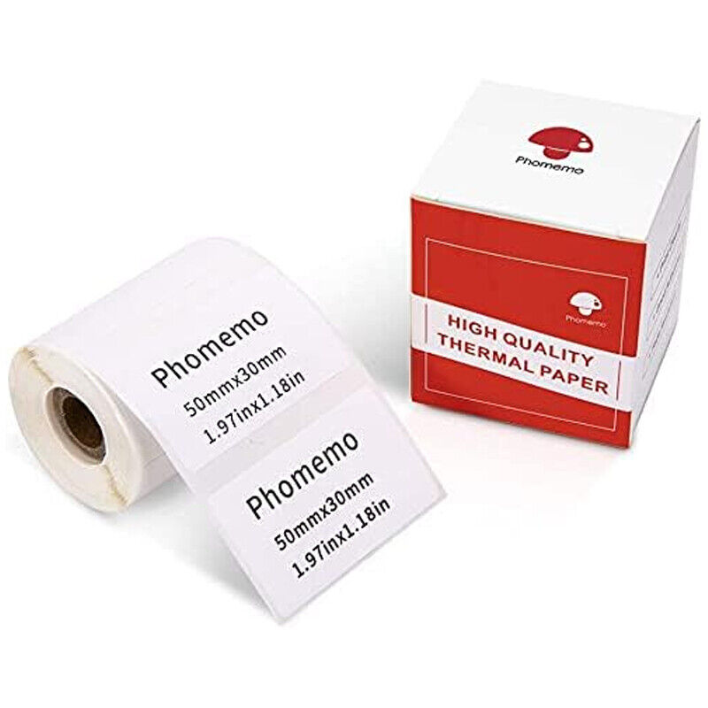 50x30mm 230PCS Self-Adhesive Thermal Label Paper for Phomemo M200/M220 Printer