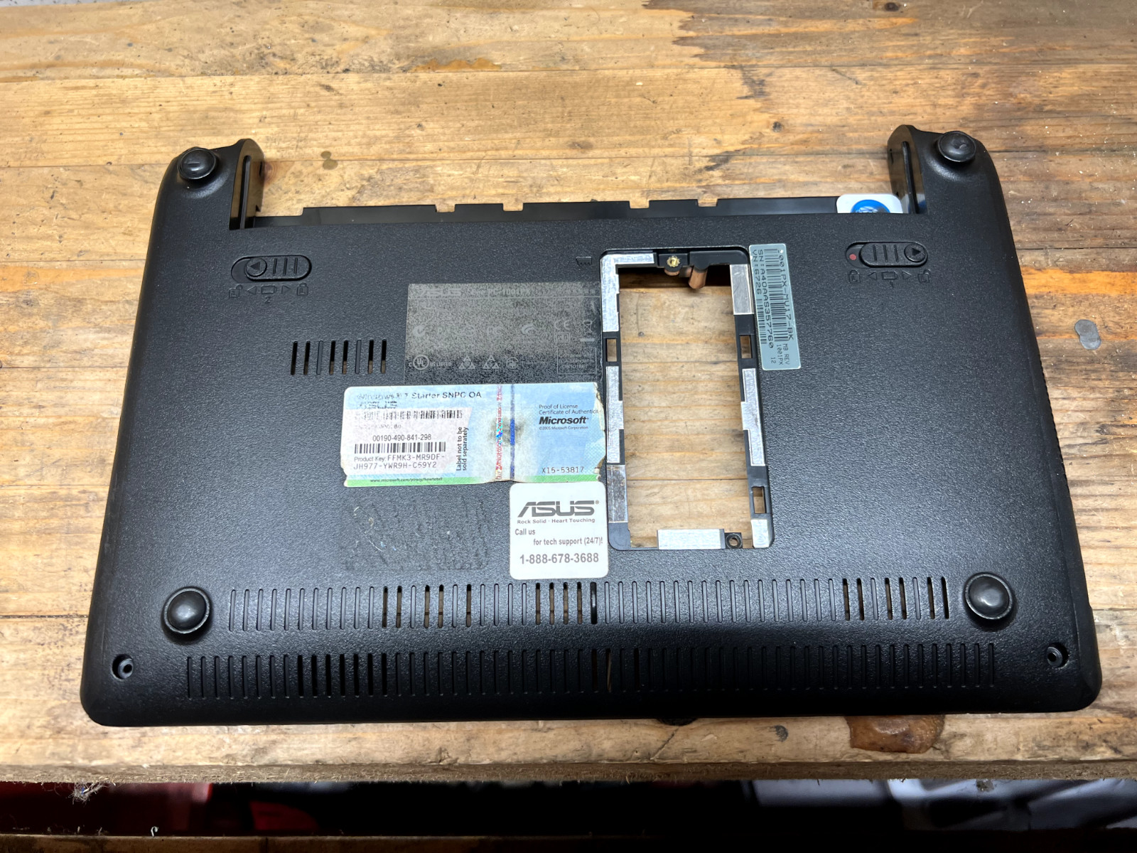ASUS EEEPc 1001PX Bottom Case Housing Shell Cover Color Black Used Condition