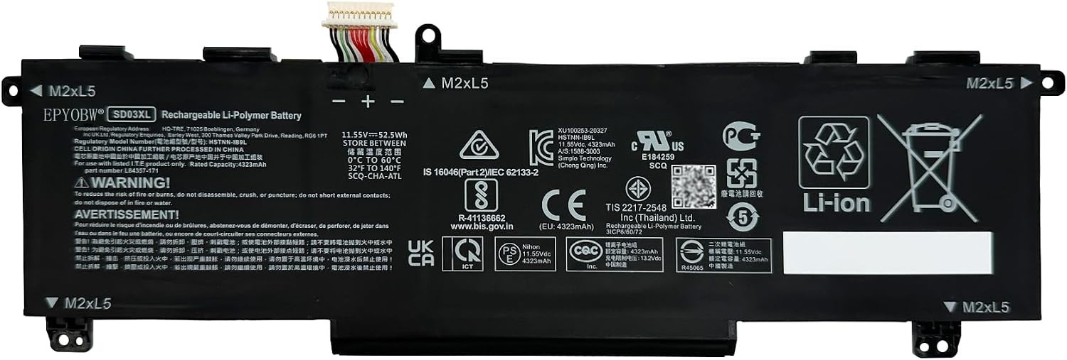 SD03XL Laptop Battery 52.5Wh SD06XL SDO6XL HSTNN 089U L84392