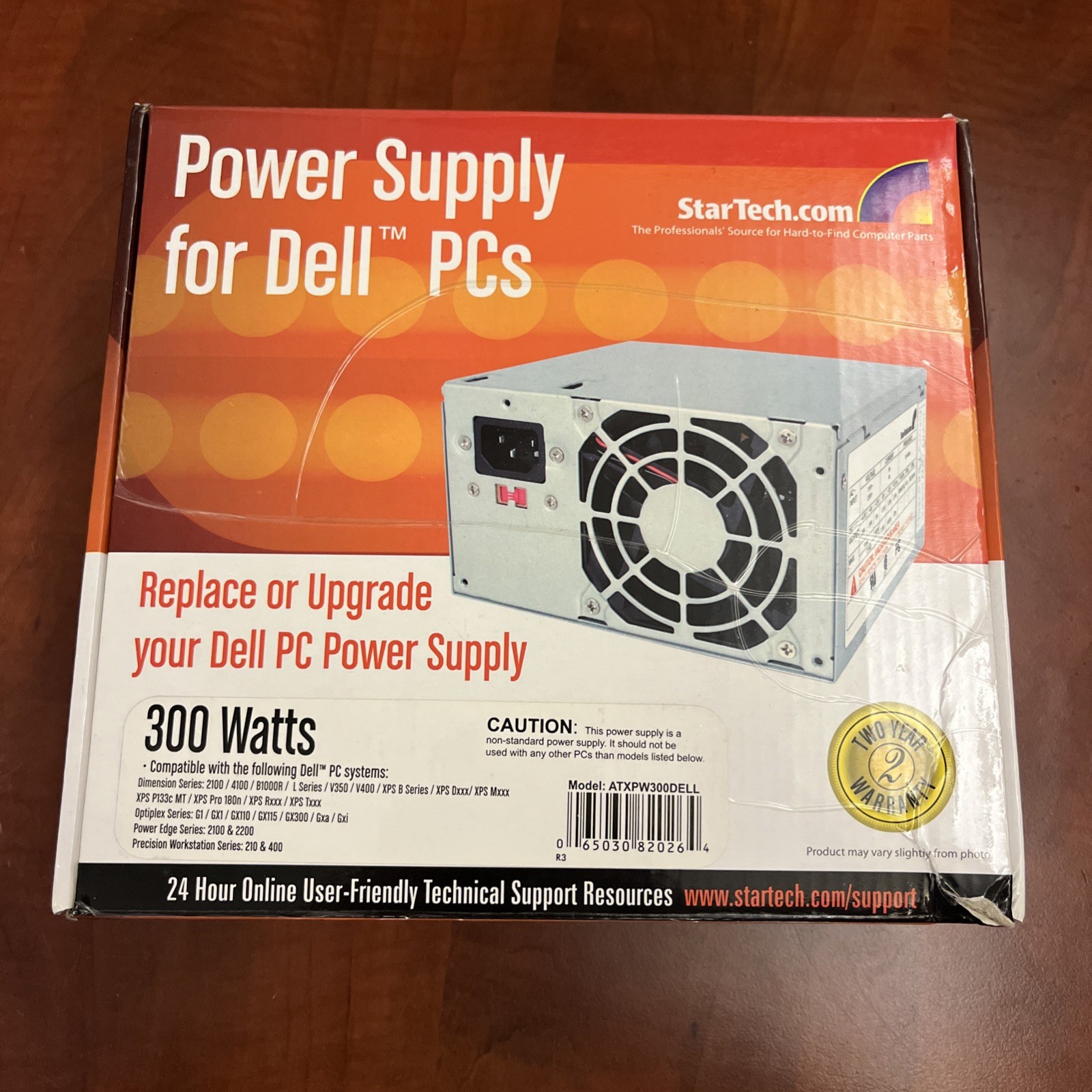 StarTech.com ATXPW300DELL 300 Watt Dell Computer Power Supply. NEW