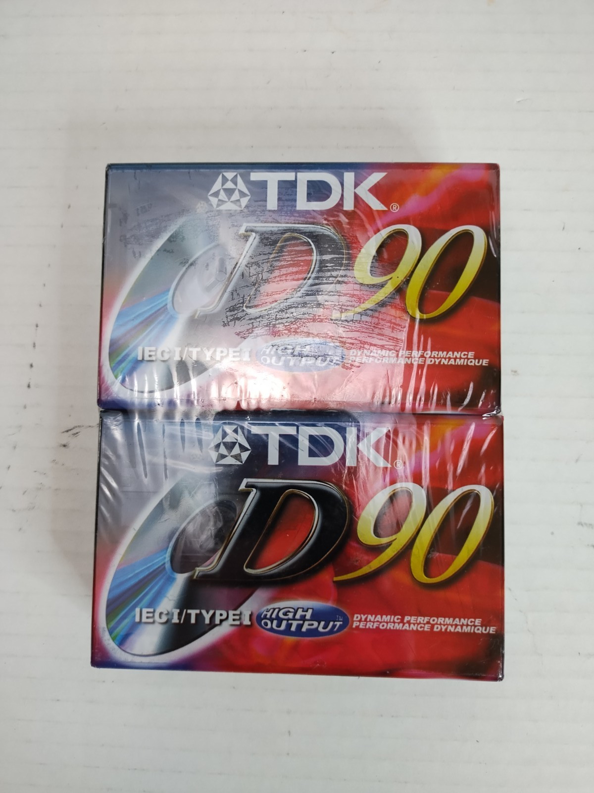 4 TDK D90 High Output Audio Cassette Tape