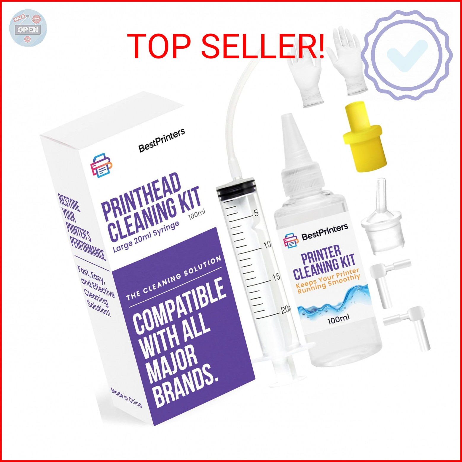 Best Printer Cleaning Kit for Epson, HP | Brother Inkjet Printhead Cleaning Kit