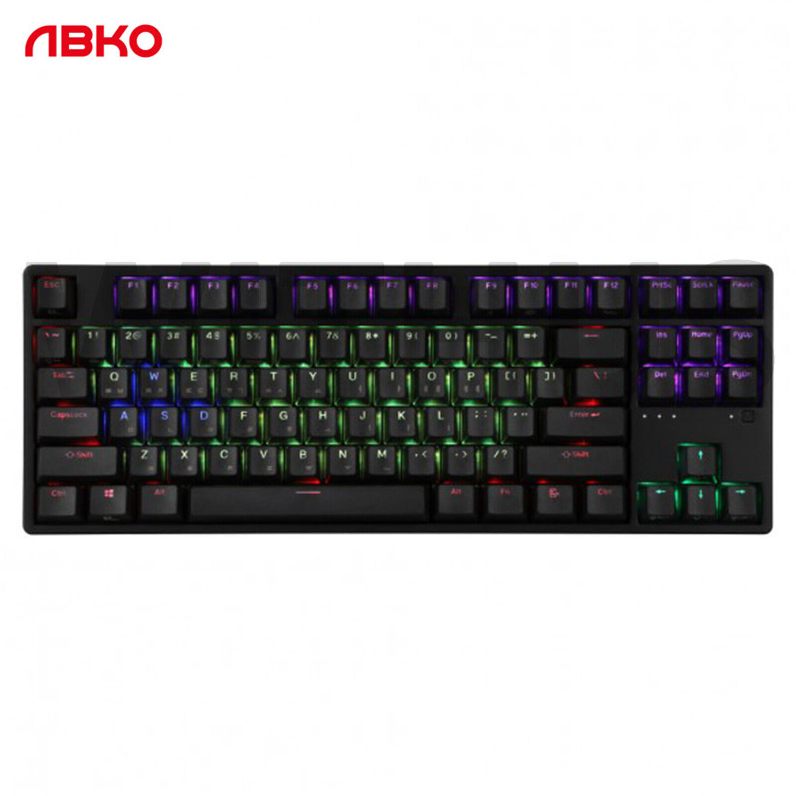 ABKO Hacker KN01 Tenkeyless Keyboard Electro-Capacitive RGB PBT 45G 55G - Fedex