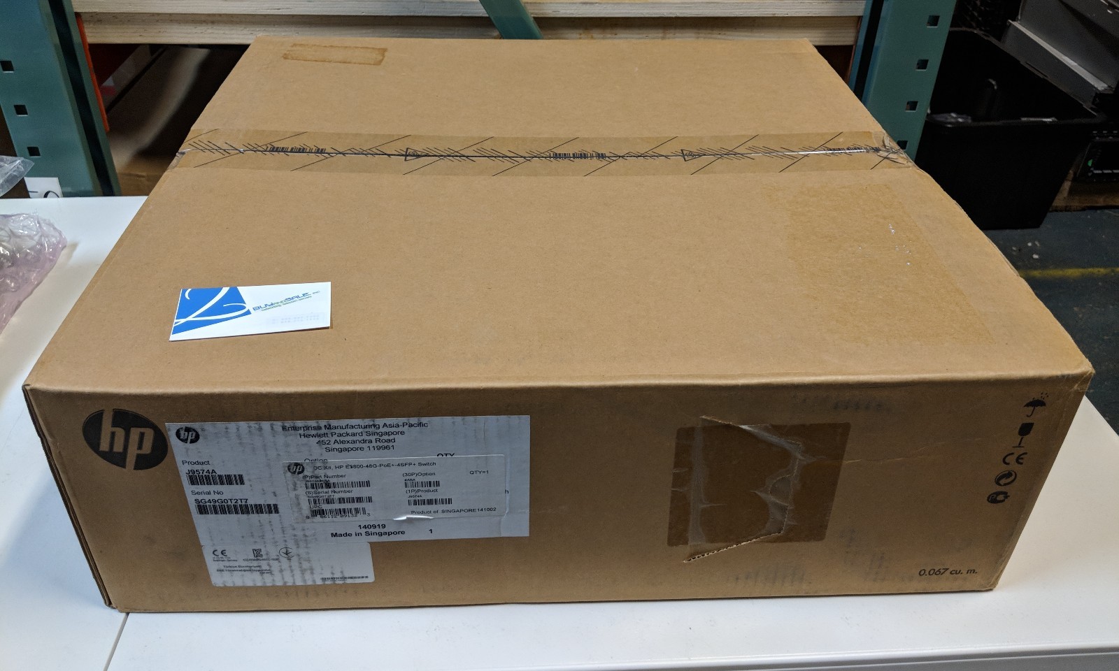 NEW SEALED HP PROCURE J9574A E3800-48G-PoE+-4SFP+ Layer 3 Switch J9574-61001