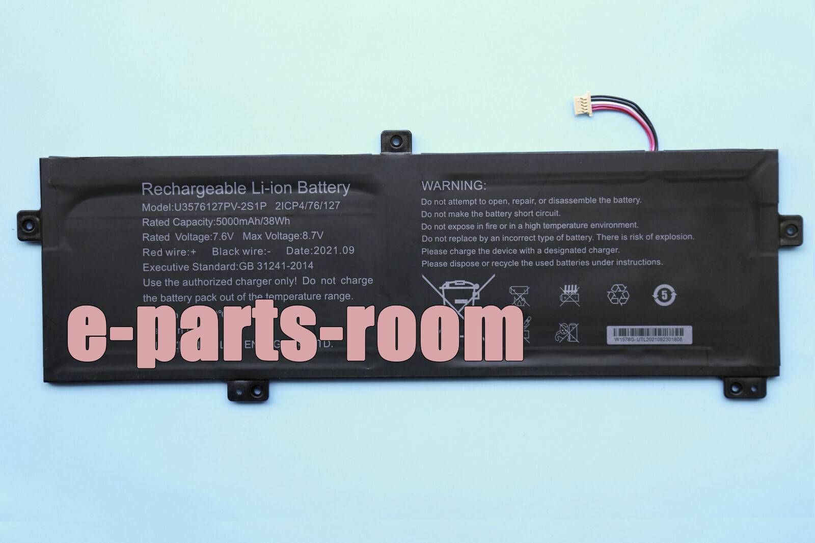 New Genuine U3576127PV-2S1P Battery for Gateway gwtn156-11bk Series 2ICP4/76/127