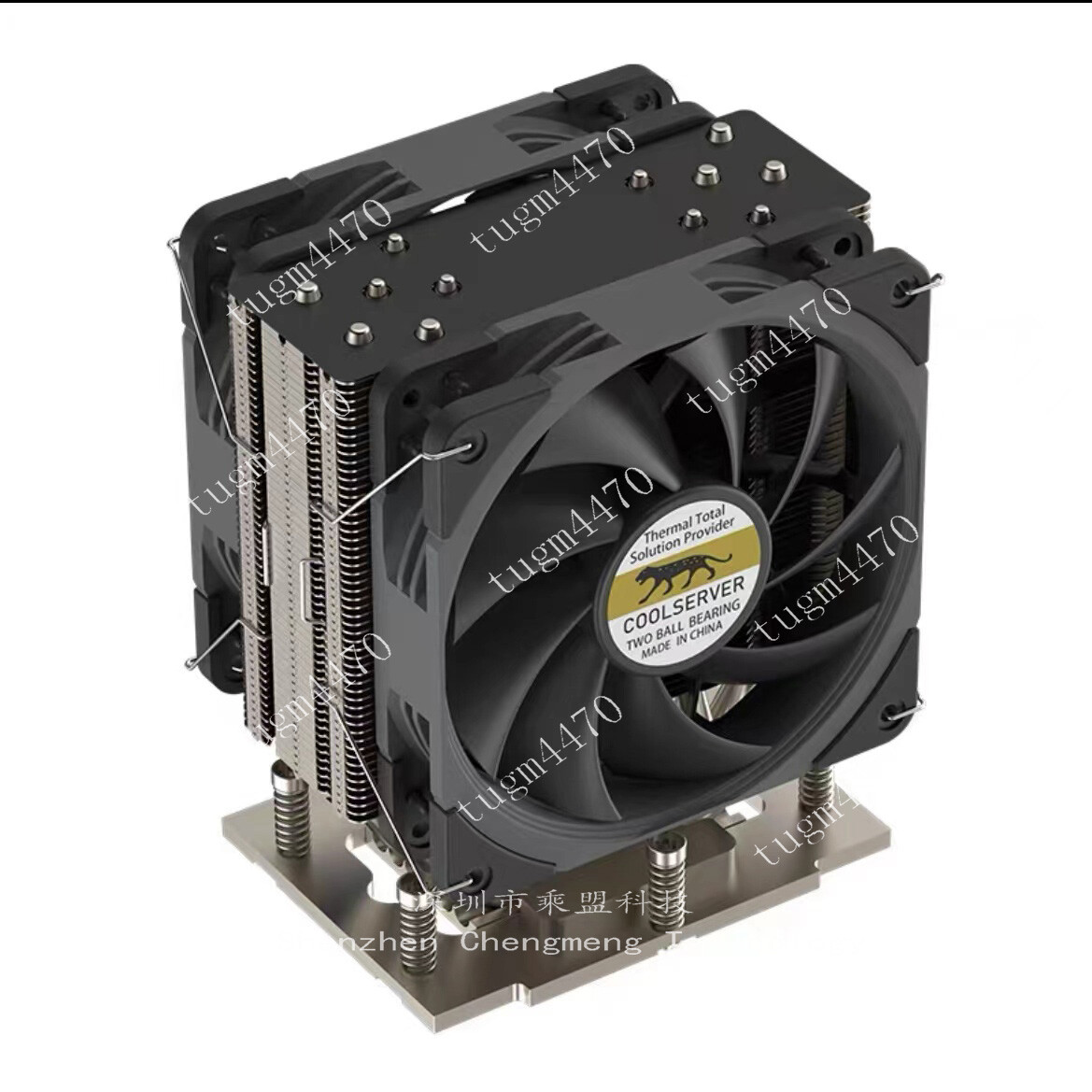 AMD EPYC 9004 CPU 4U SP5 Cooler Fans 6 tubes Nickel plating on copper sp5