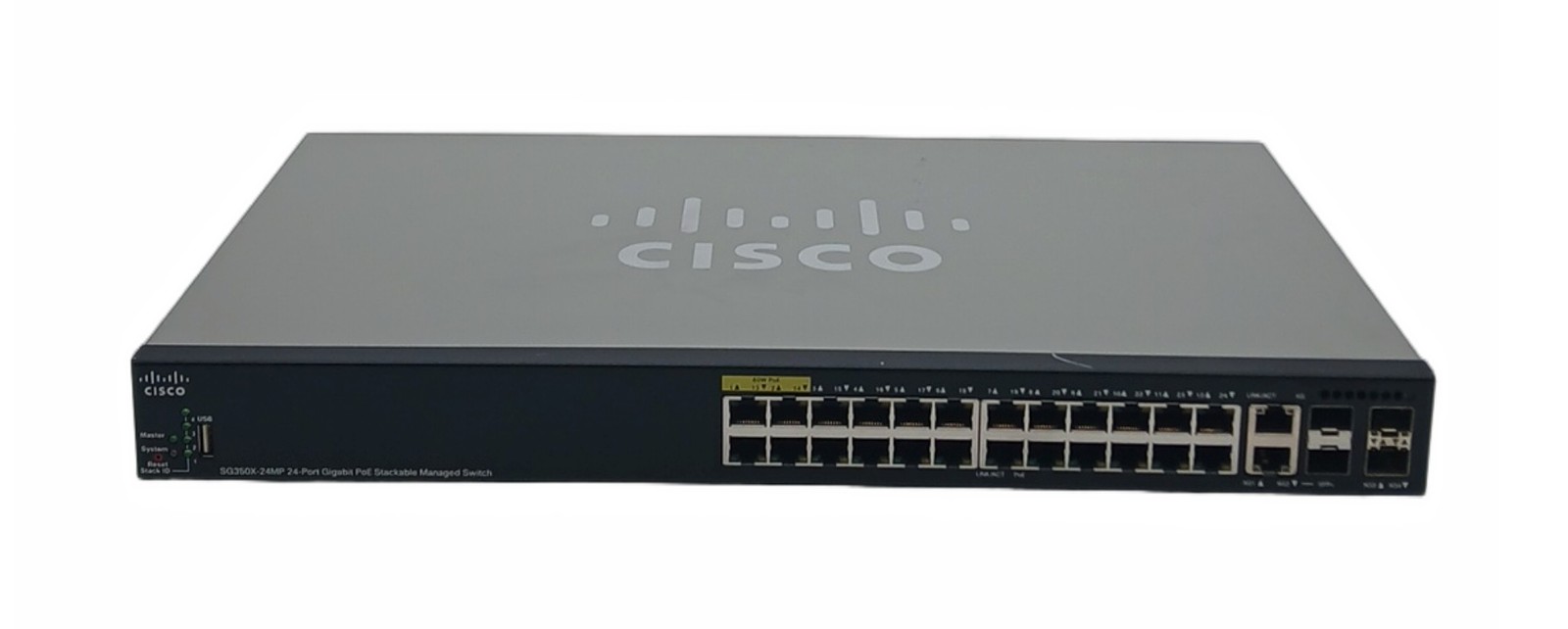 Cisco SG350-28P 28-Port Gigabit PoE Managed Rackmount Switch SFP
