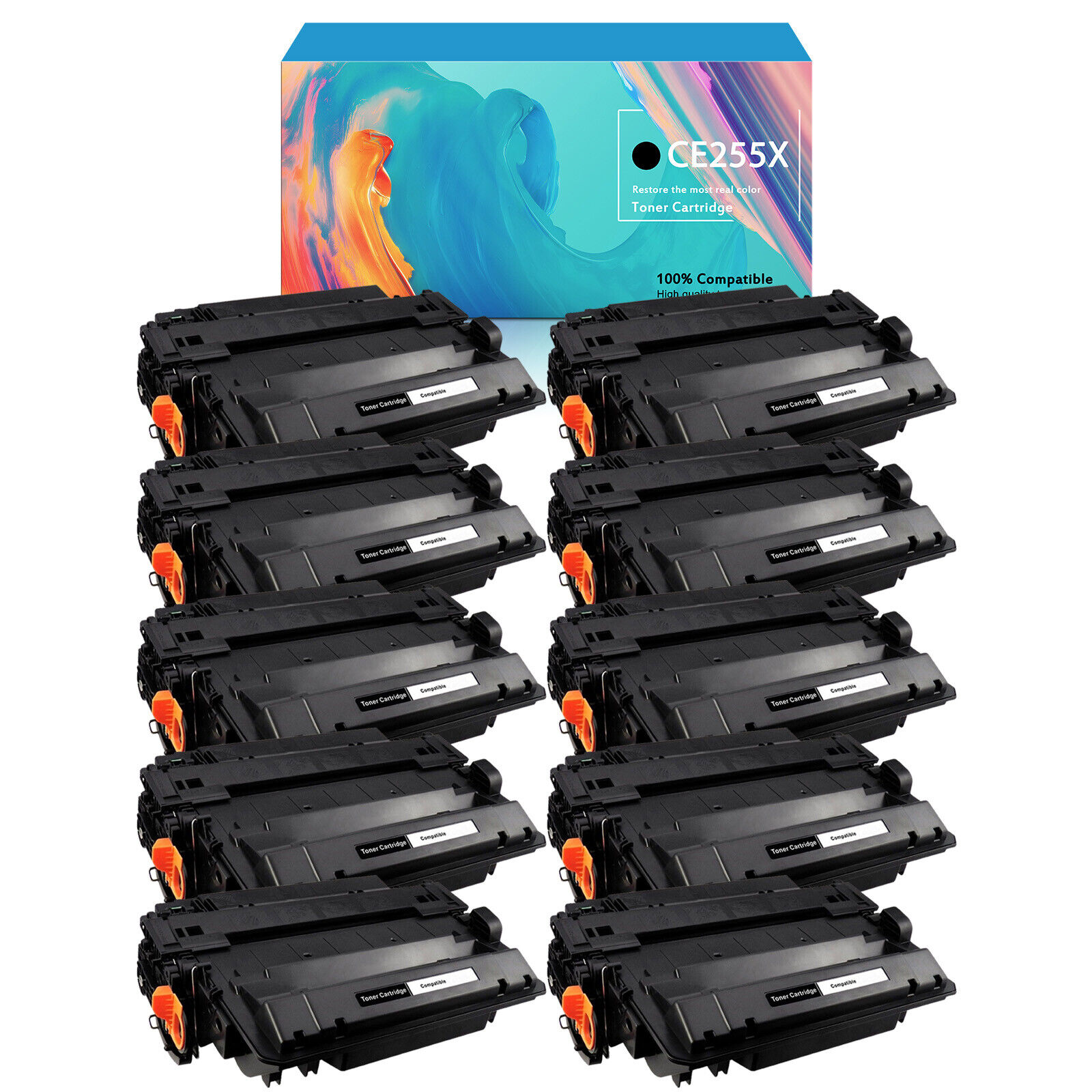 10K Toner Cartridge for HP CE255X 255X LaserJet P3010 P3011 P3015 P3015n Printer