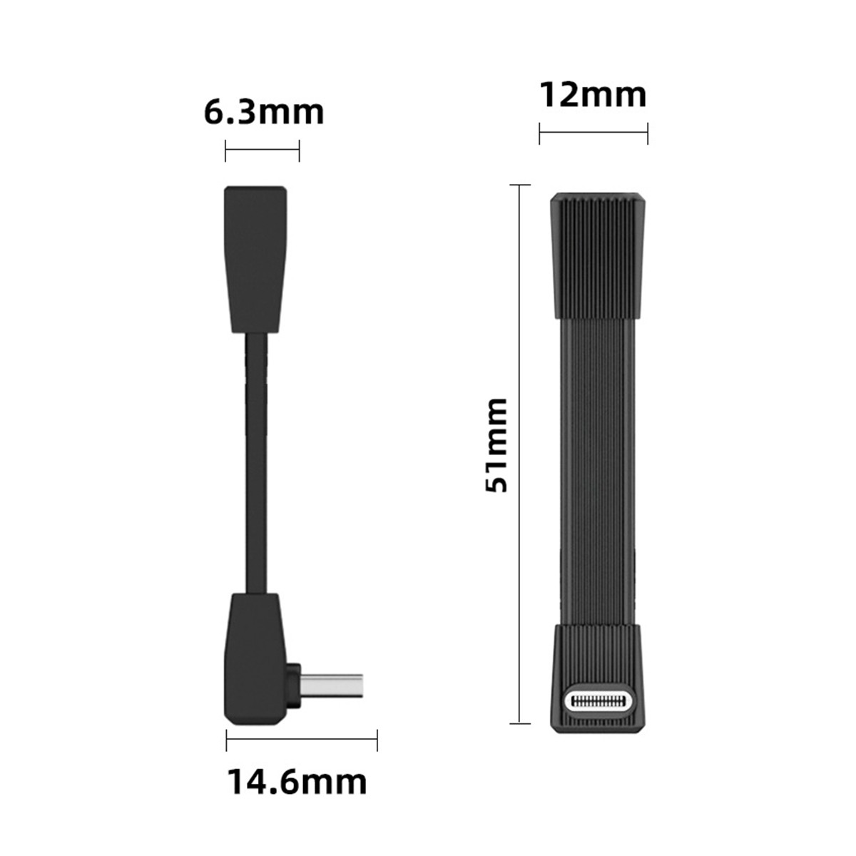 CY Up Angled USB5.0 80Gbps Flat Slim FPC Extension Cable 240W 16K 8K 60Hz 5K