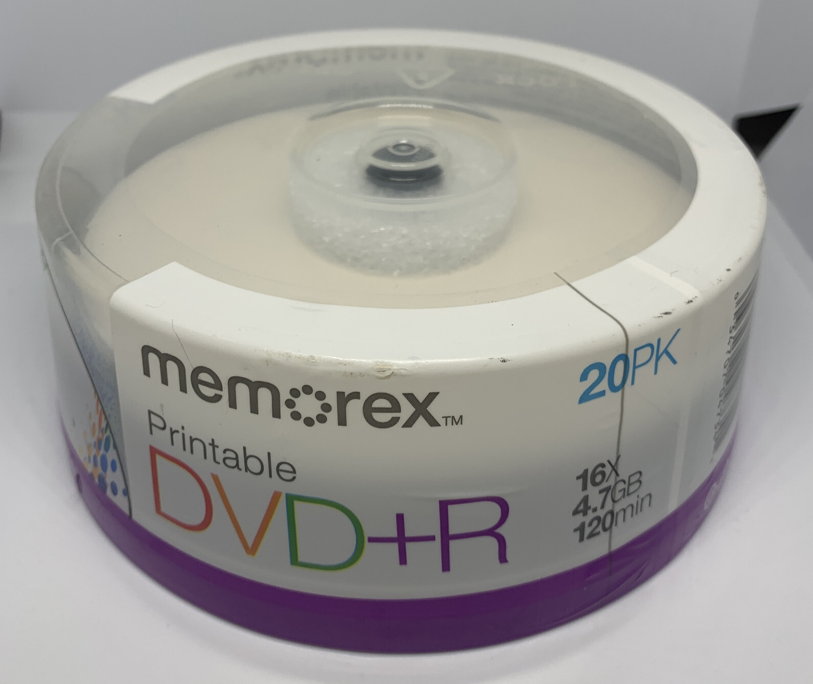 Memorex DVD+R 16x 4.7GB 20 Pack Spindle Printable BRAND NEW