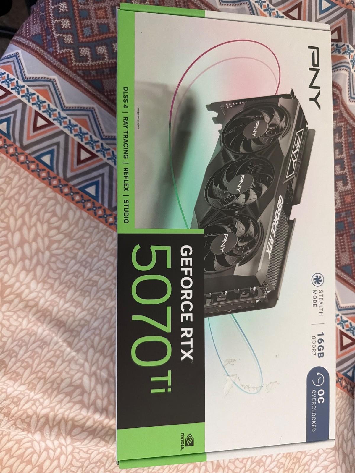 New PNY NVIDIA GeForce RTX 5070 12GB OC Triple Fan Graphics Card GPU - Open Box