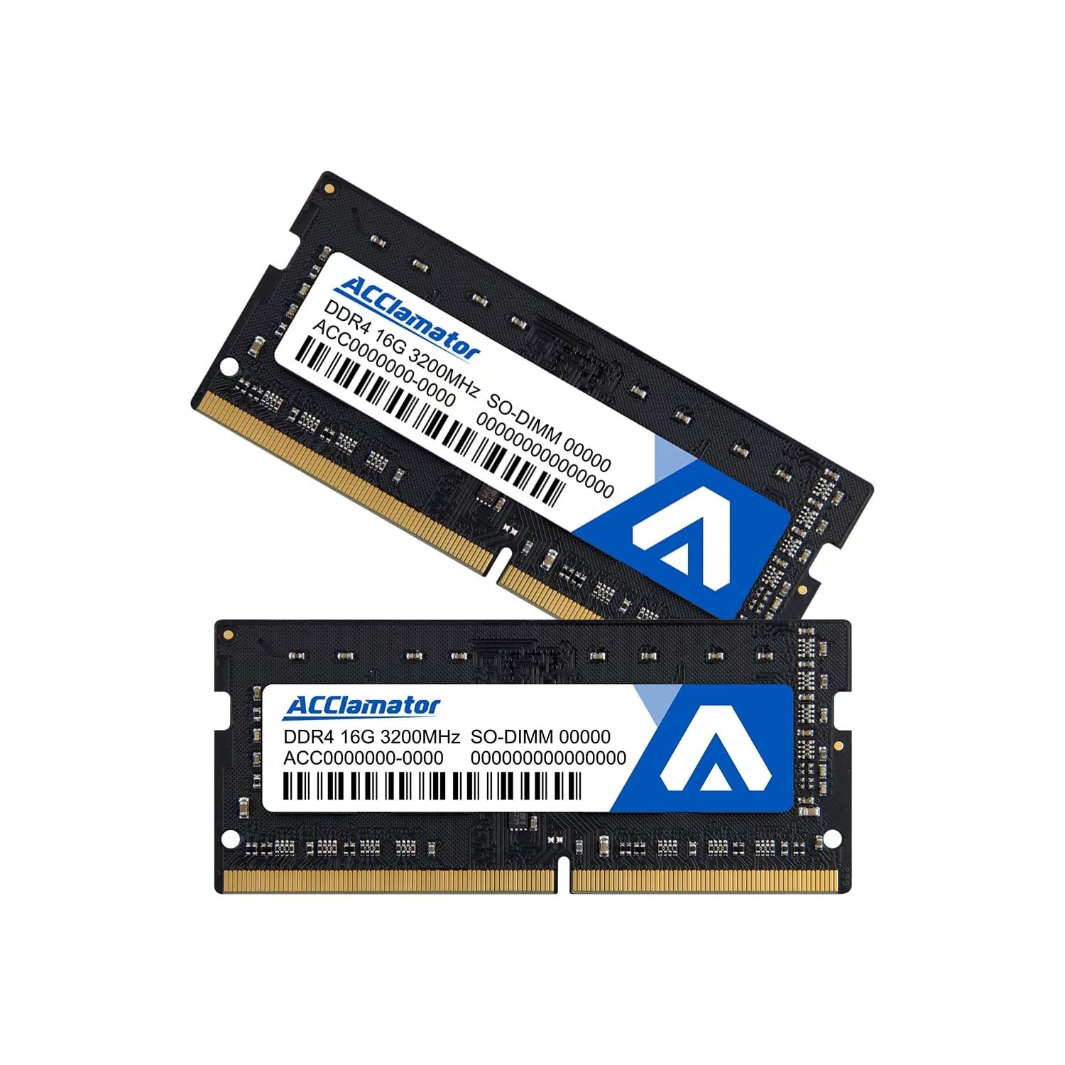 Acclamator DDR4 32GB Kit (2x16GB) 3200MHz (or 16GB-3200×2, Laptop Black