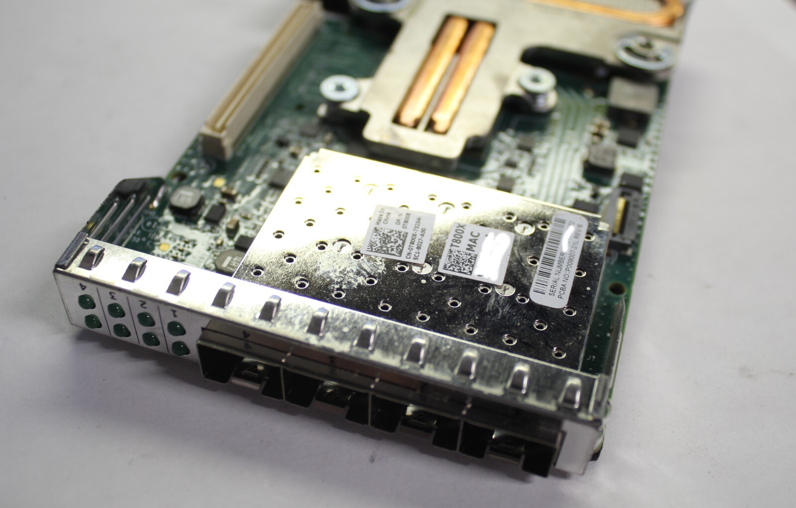 Dell Emulex 10Gb SFP 4-Port Server Select Network Daughter Card DP/N: T800X
