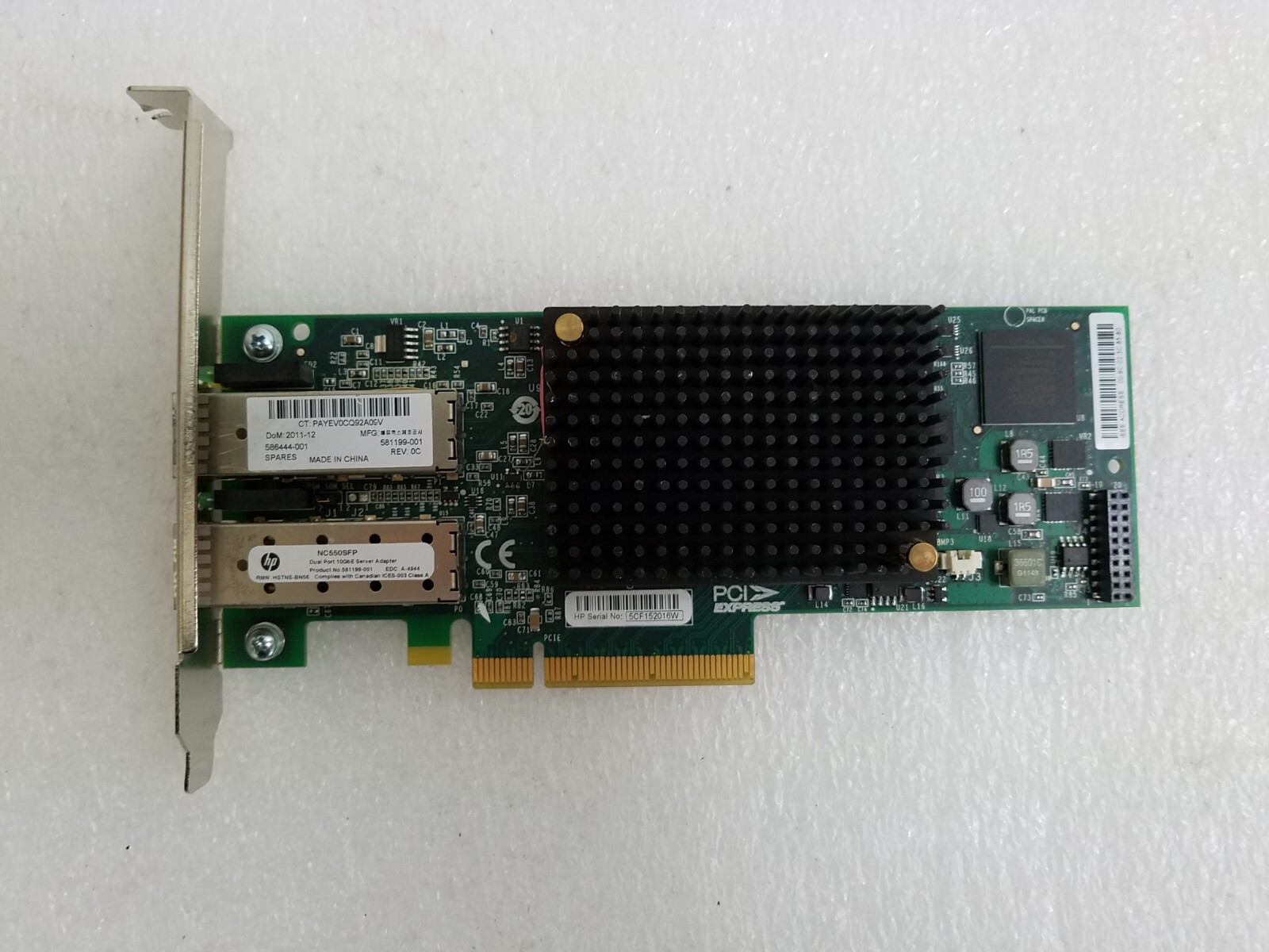 EMULEX 10Gb E Fiber Dual Channel Server Network Card EMU -HSTNS-BN56(A)