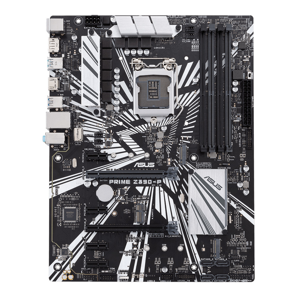 ASUS PRIME Z390-P motherboard Intel LGA1151 ATX ddr4 4266MHz Dual M.2 HI USD3.1