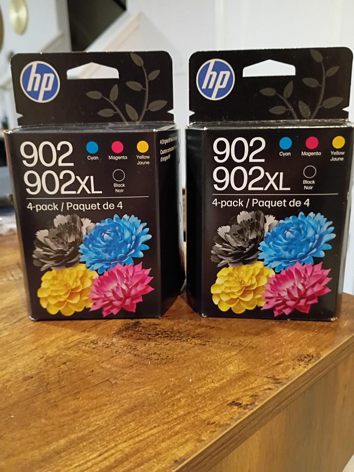 New, Sealed Genuine HP 902XL Ink Cartidge Set - BlackXL, CYM - 2 sets 3/2028