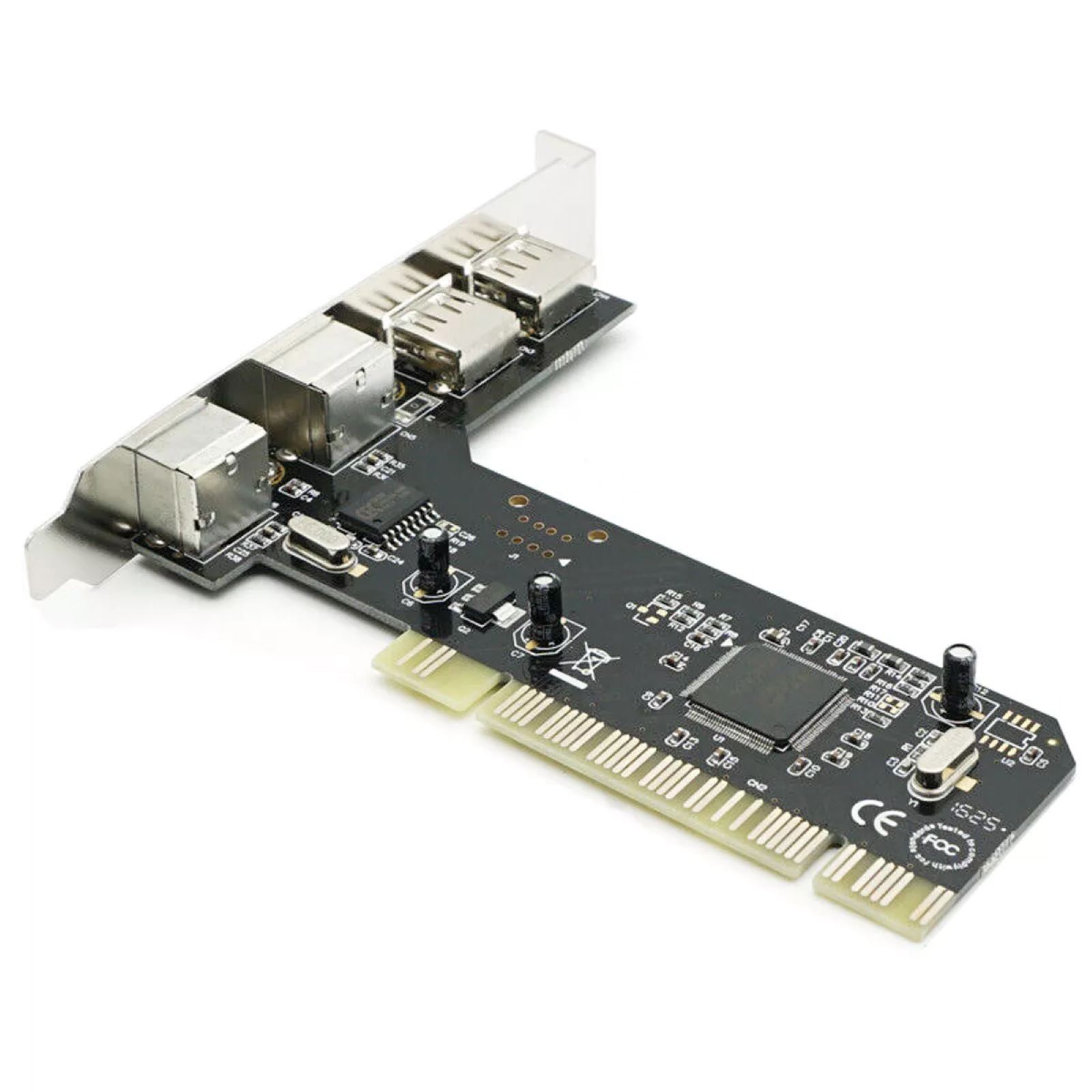 Black New PCI to PS2 PS/2 USB 2.0 For PC Keyboard Mouse Adapter Card Converter