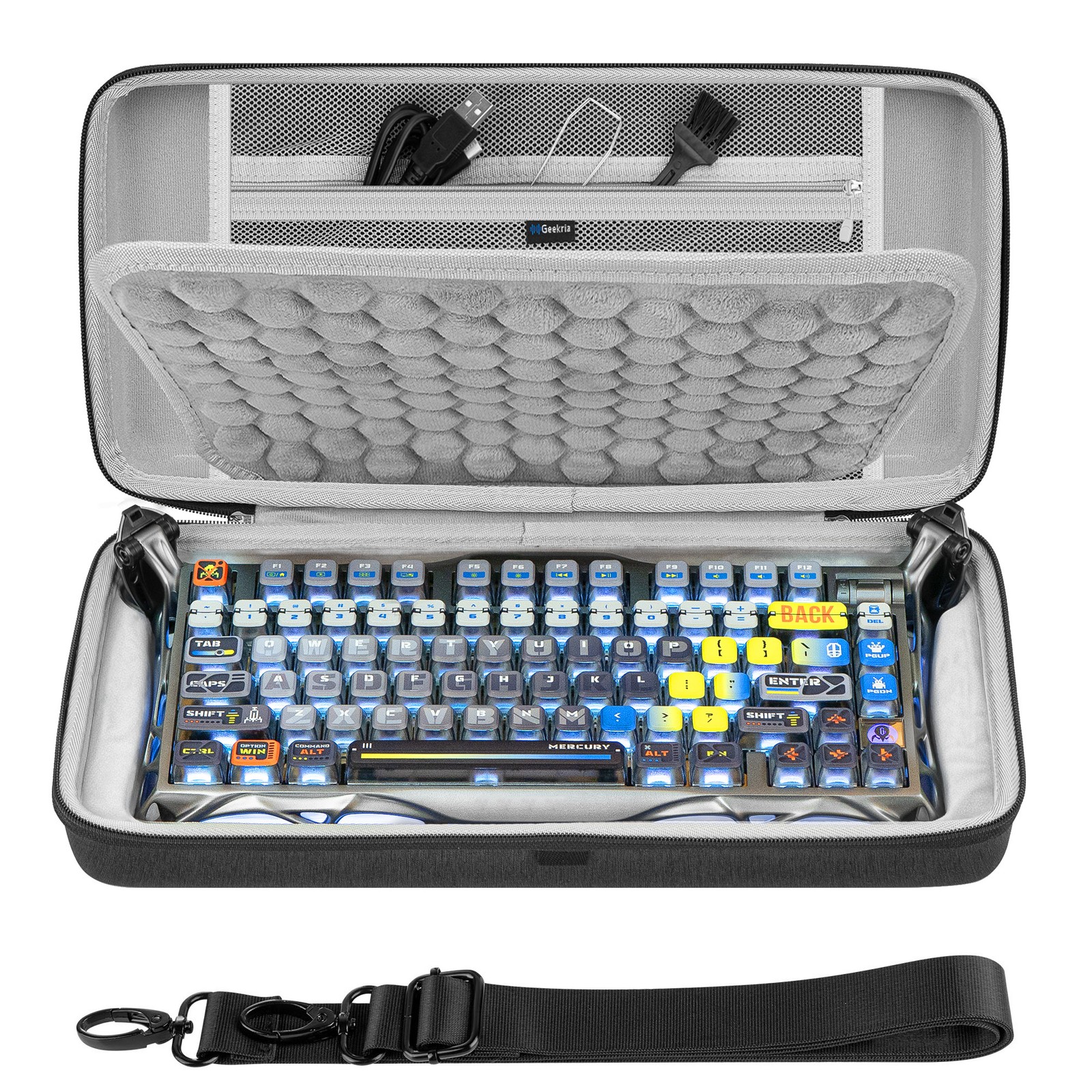 Geekria Keyboard Carrying Bag for GravaStar Mercury K1