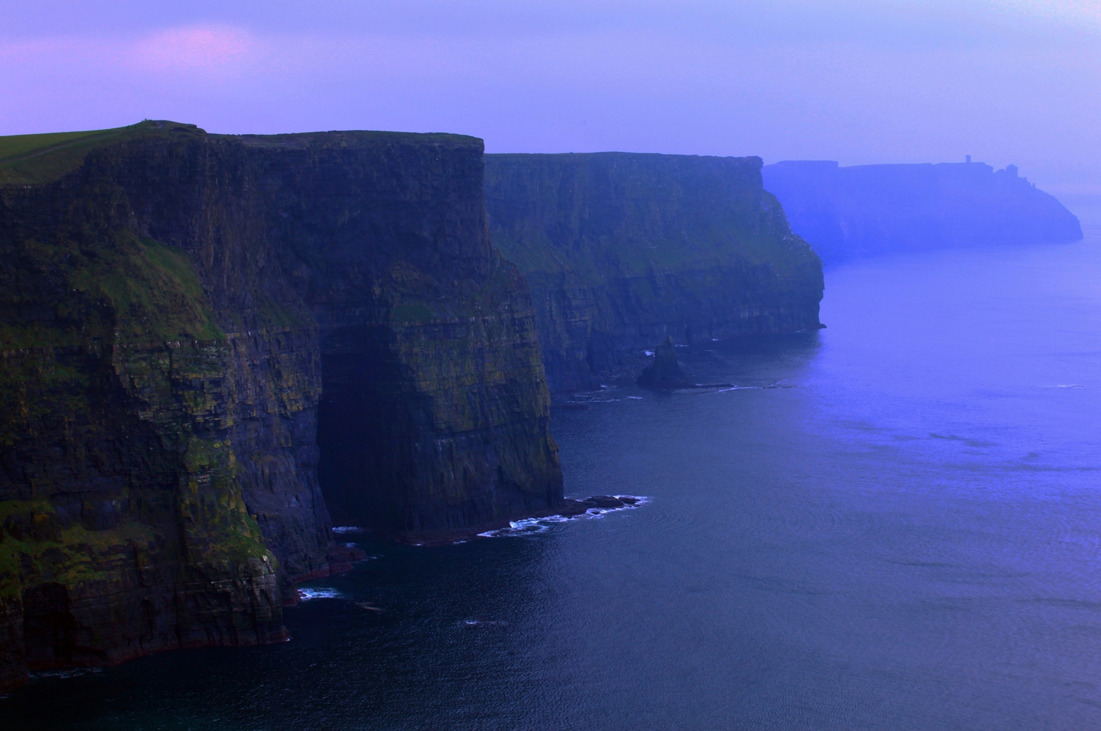 Landscape coast sea cliff cliffs of moher ireland Custom Gaming Mat Desk