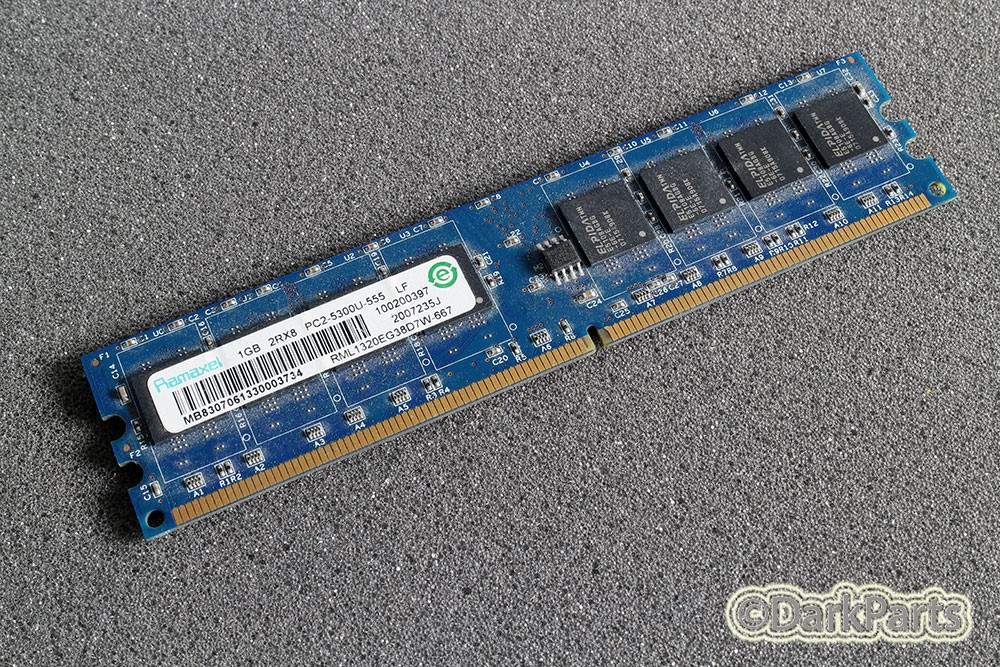Ramaxel RML1320EG38D7W-667 1GB PC2-5300U-555 DDR2-667Mhz Memory RAM