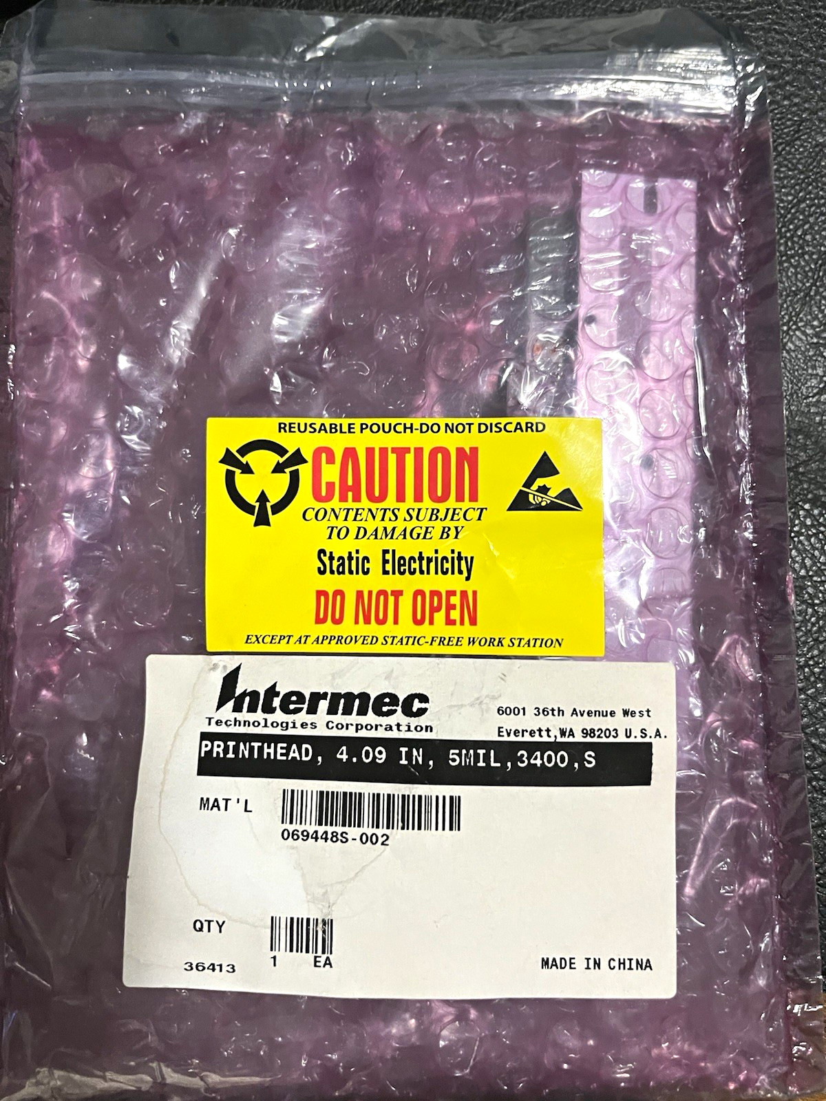 Intermec Printhead 4.09 in for Intermec 3400 / 3400 Series, 069448S-002