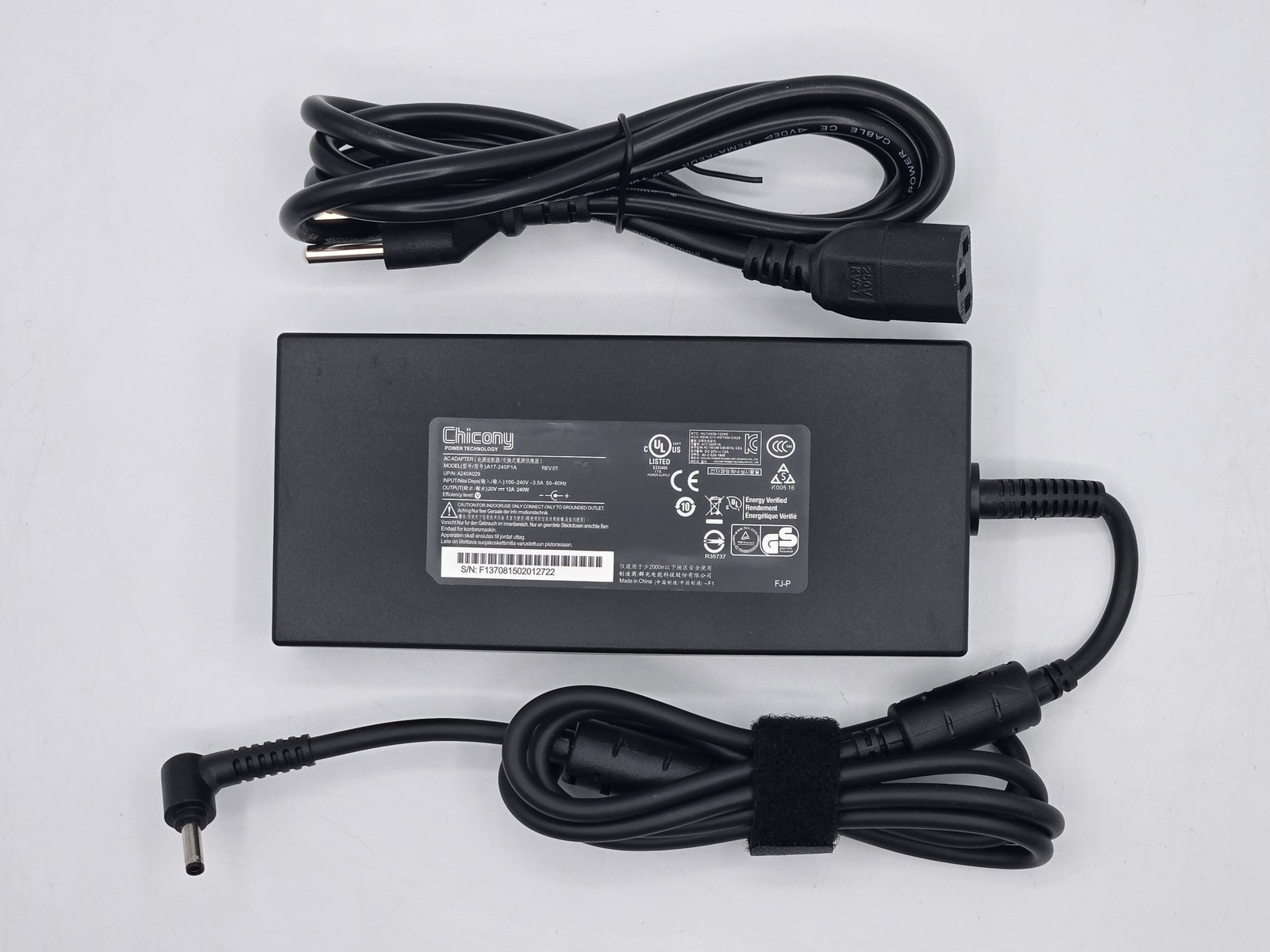 MSI 240W Charger for Katana GF66 12UGS 12UGK 12UEK Laptop 4.5mm A20-240P2A