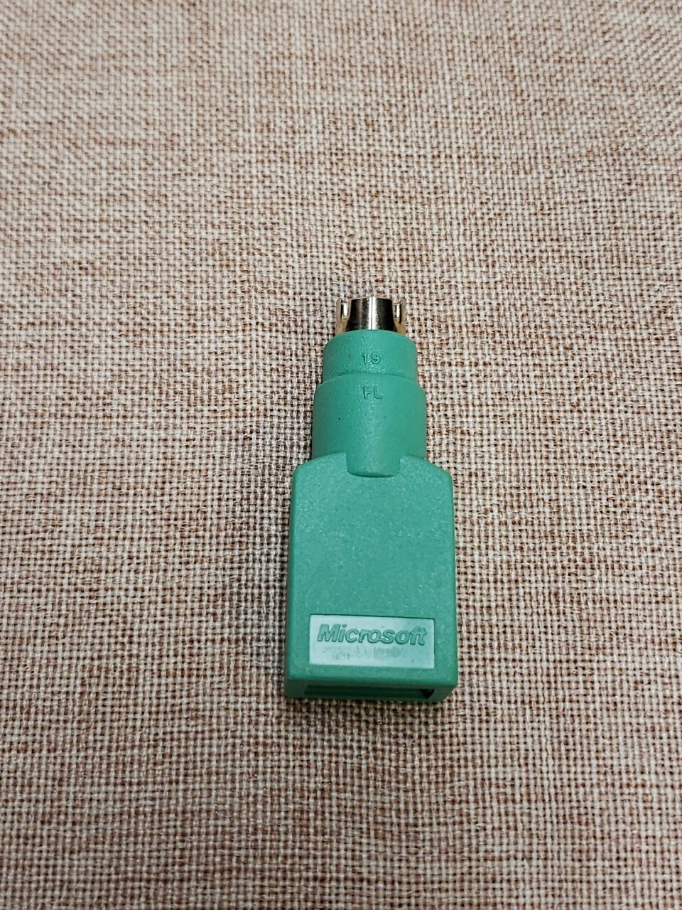 MICROSOFT USB Female to PS/2 Male Adapter Converter for Mouse Green PS2 
