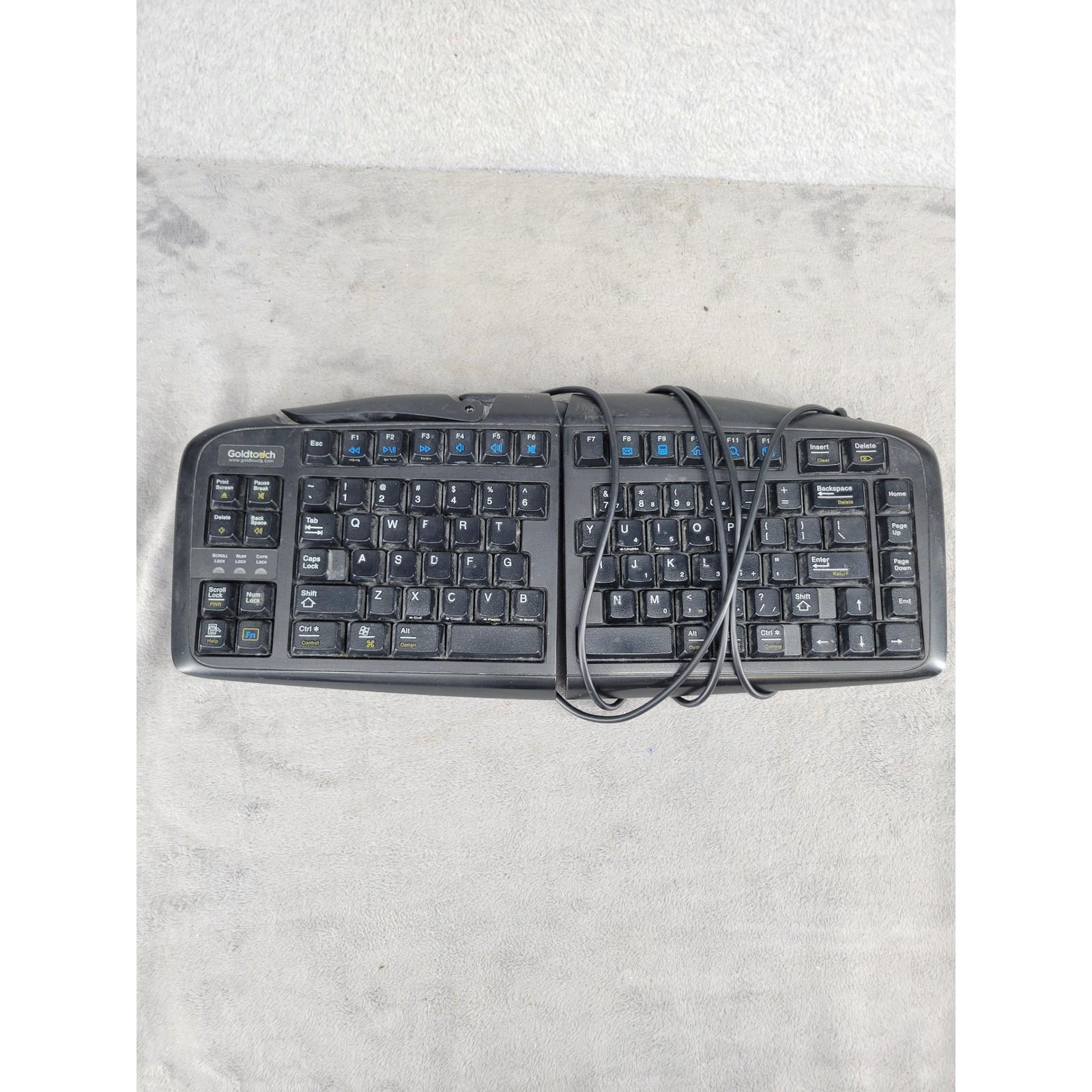 Goldtouch SK-2720 Adjustable Ergonomic Split Wired USB Keyboard Black Mens Women