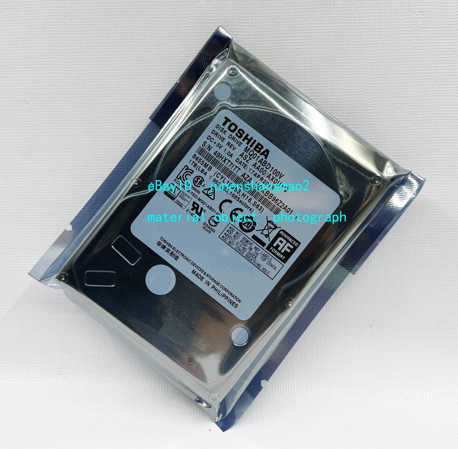 Toshiba 1000GB MQ01ABD100V 8M 2.5'' SATAIII Professional Surveillance HDD