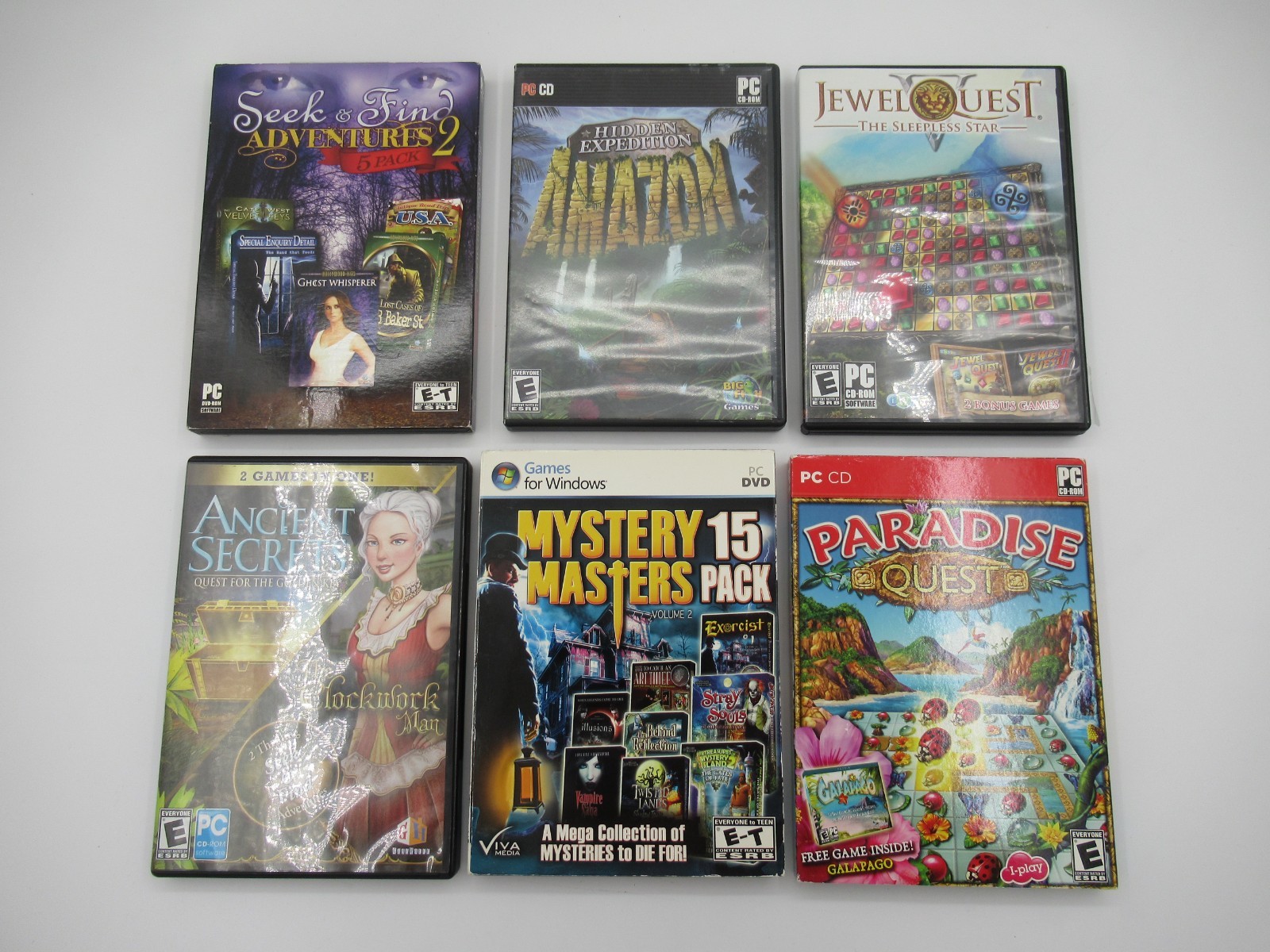 Pc Computer Games Mixed Lot Of 6 Adventure Puzzles And Much More "Look"