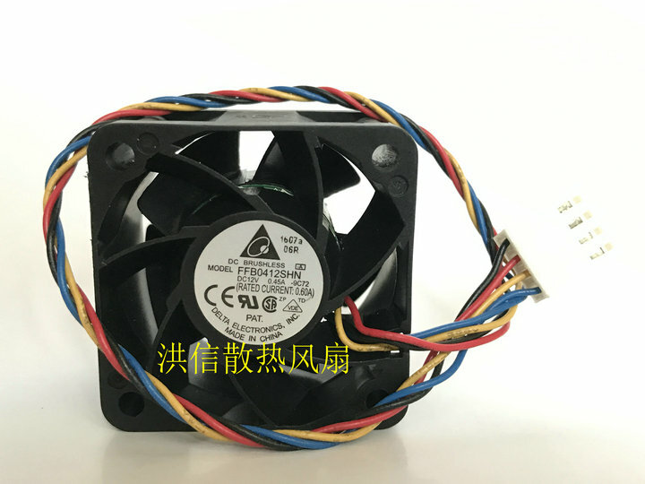 Delta FFB0412SHN -9C72 DC12V 0.45A 4028 PWM temperature control cooling fan 4pin