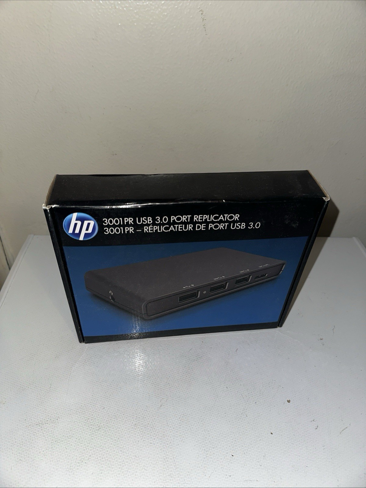HP 3001PR Port Replicator Dock USB 3.0 HDMI VGA RJ-45 Audio Black
