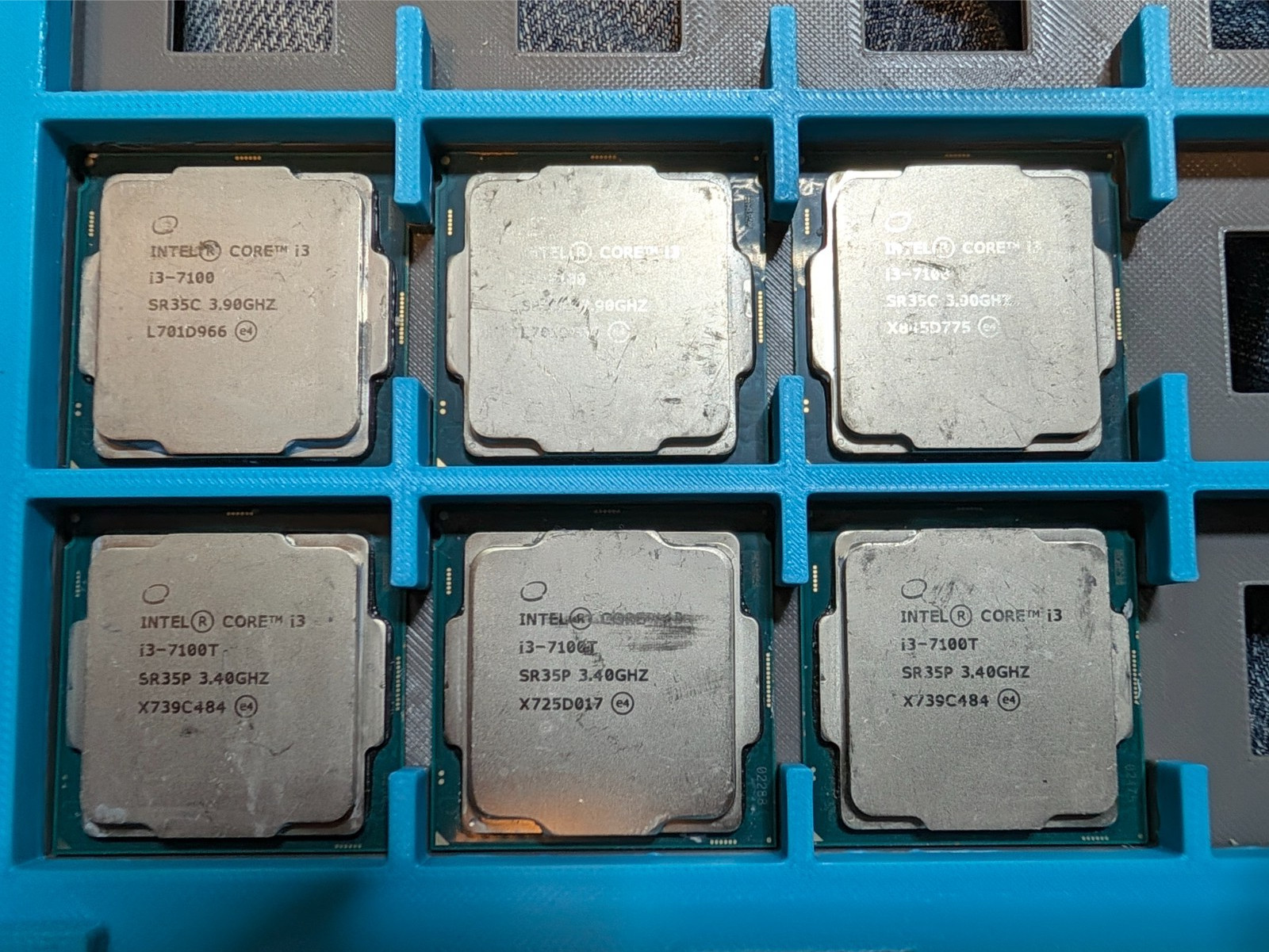 Intel Core i3 7th Gen CPUs Tested working Mult. variants, Lot of six. LOOK