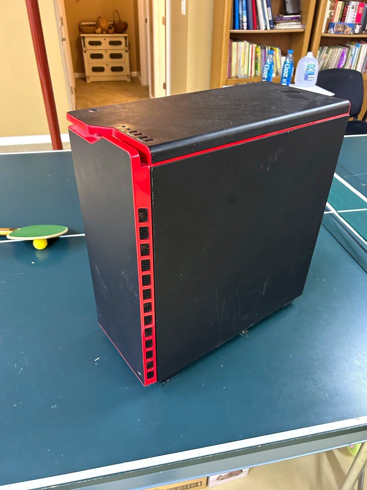 NZXT Phantom 410 ATX Mid Tower Case Black/Red Steel/Acrylic Windowed Panel