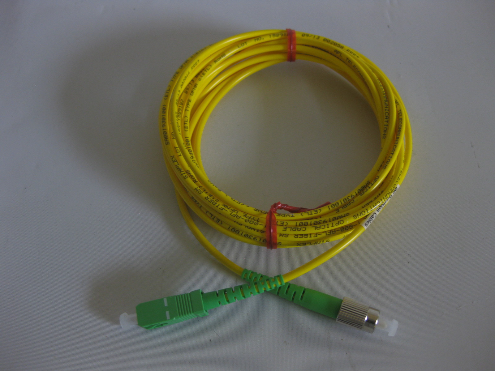 Fiber Optic Patch Cable: 5M FC to SC (New from US Seller)