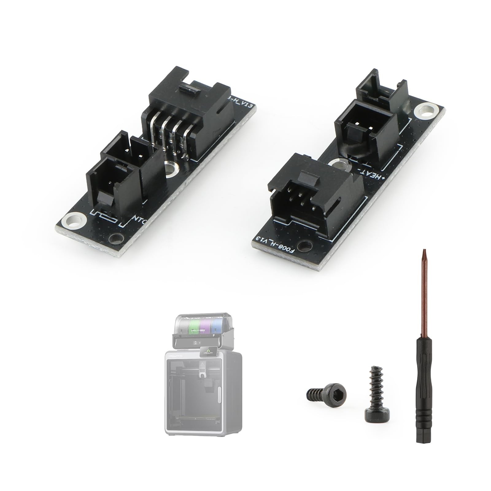 2 Pcs Hotend Adapter Board for 3D Printers, Extruder Cable Connector, Replacemen