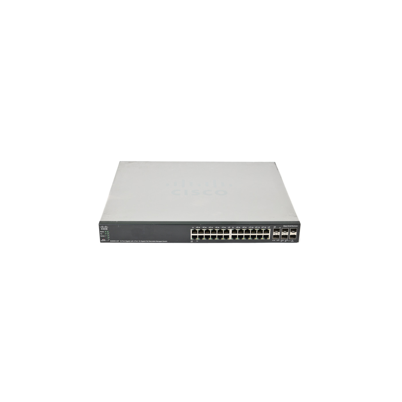 Cisco SG500X-24P-K9 24-Port 10/100/1000 PoE+ with 4-Port 10GbE SFP+