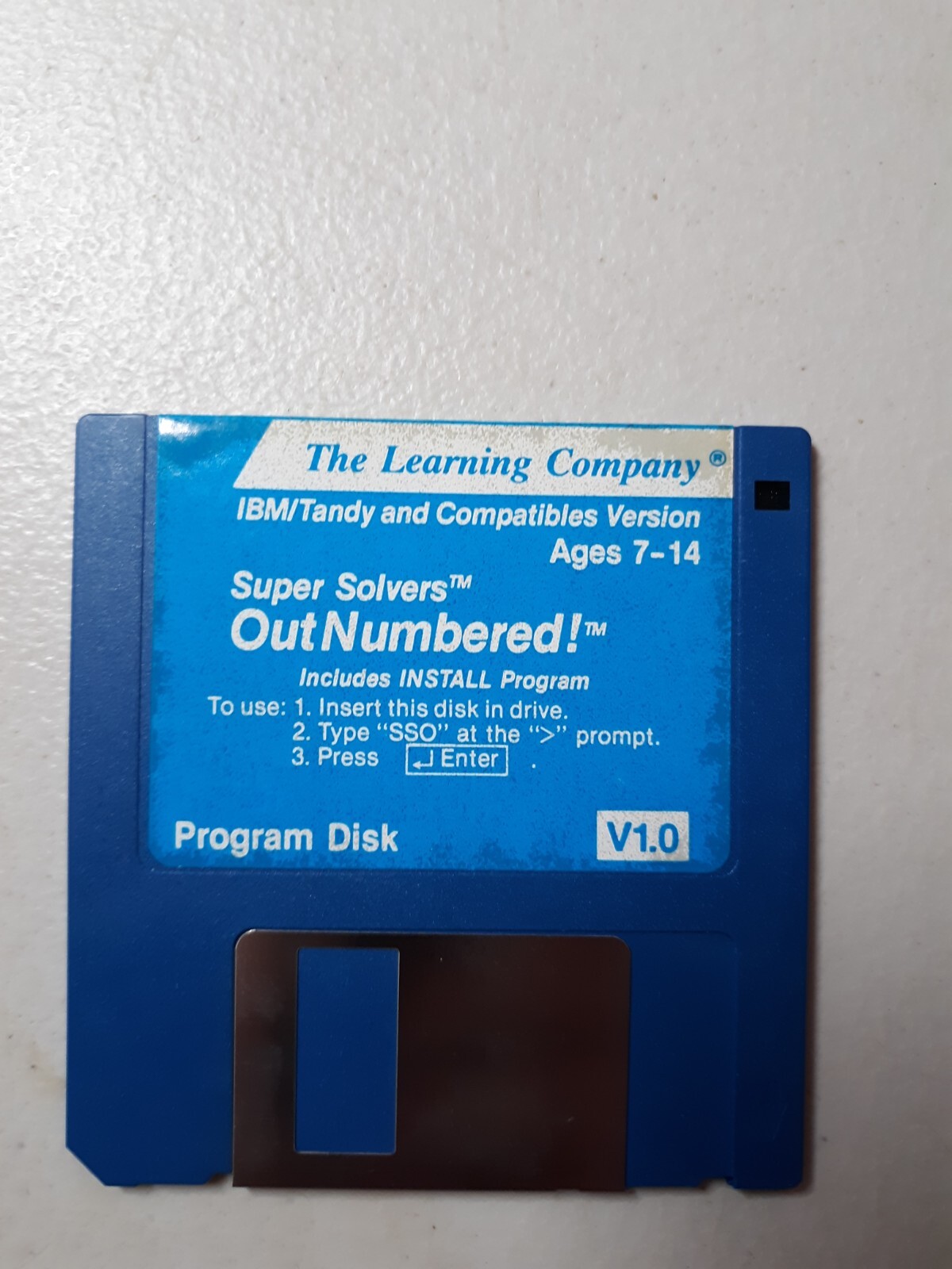The Learning Company Super Solvers Outnumbered IBM/Tandy Ver 1.0 3.5 Media
