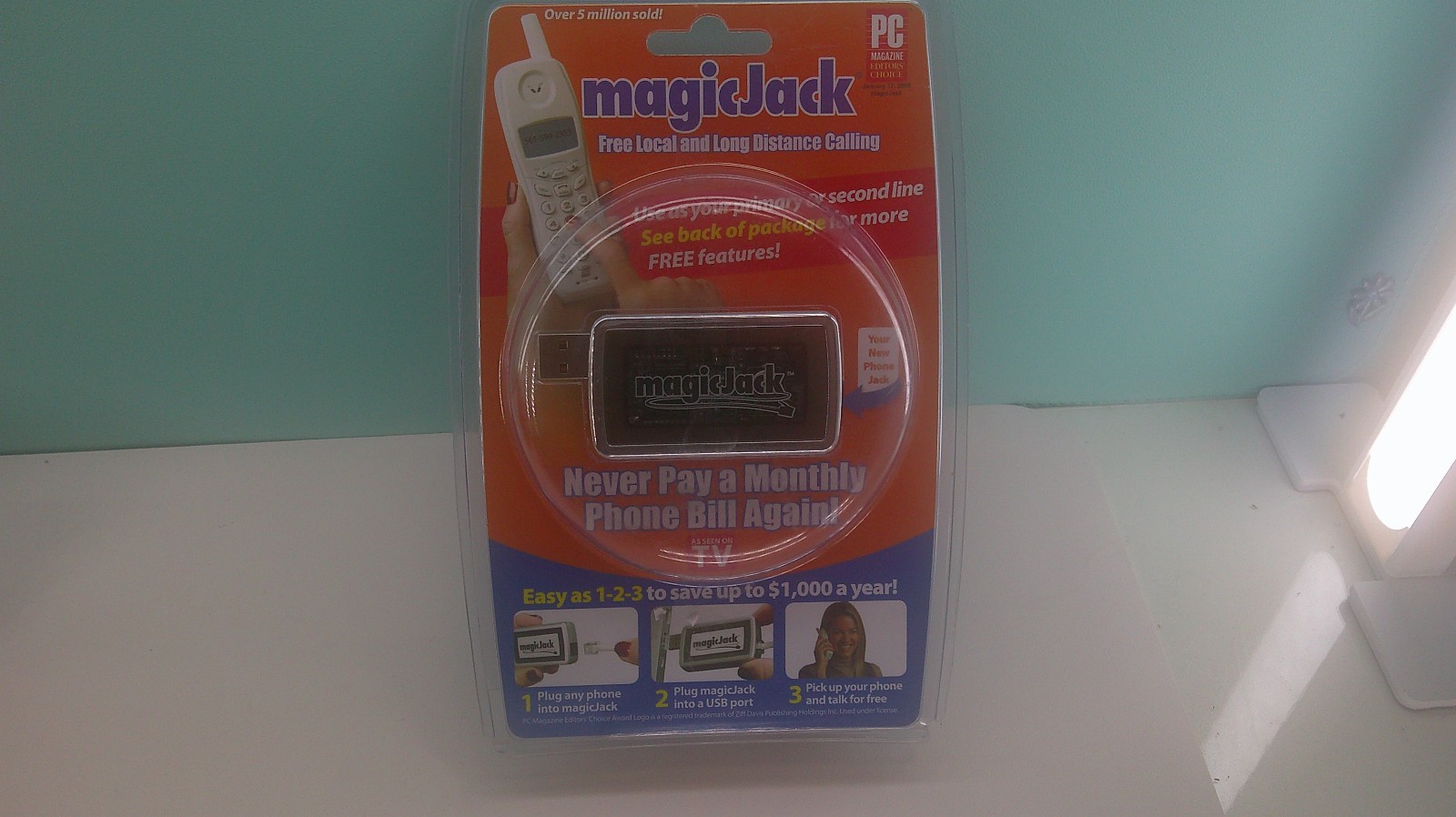 MagicJack USB Phone System As Seen On TV Free Local & Long Distance Calling NEW
