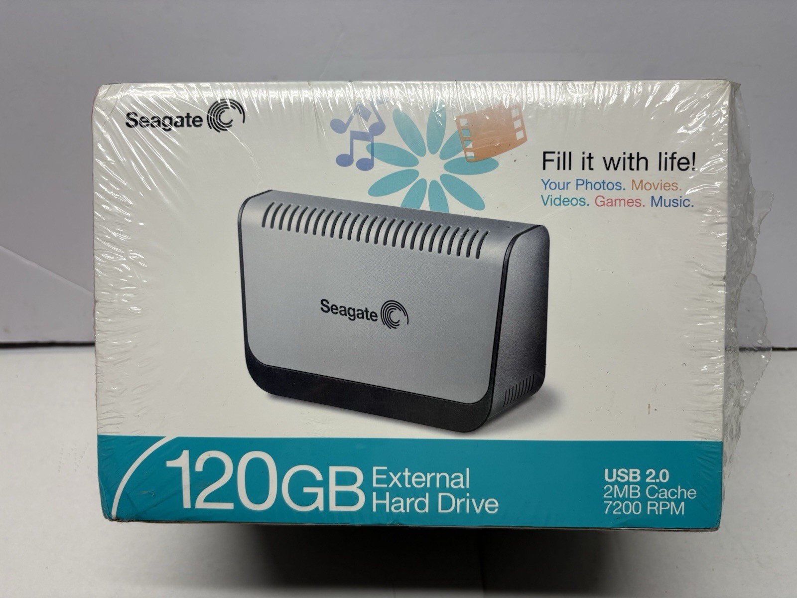 Brand New Seagate 120gb gig External USB2 Hard Disk Drive New / SEALED