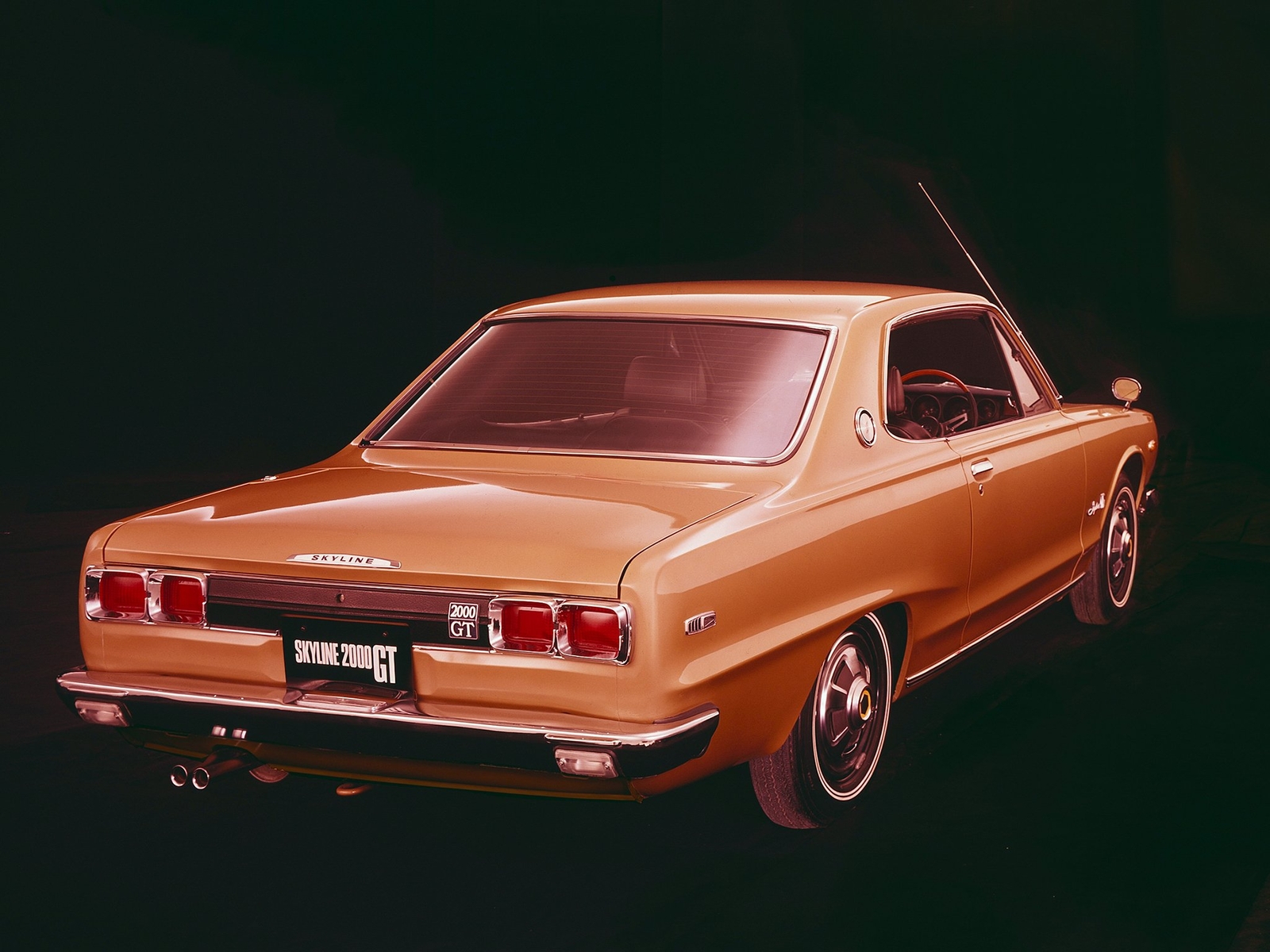 Cars 1970 72 nissan skyline 2000gt coupe kgc10 g Desk Mat Stitched