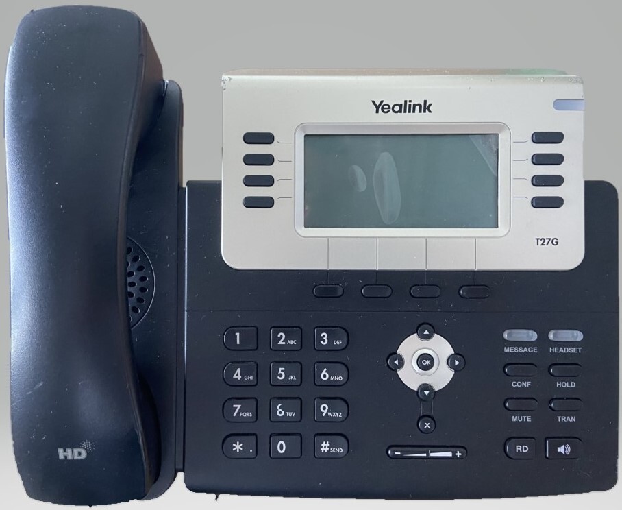 Lot of 10 Used Yealink IP Phones (T23G, T27G, T29G, T46U, T54W)