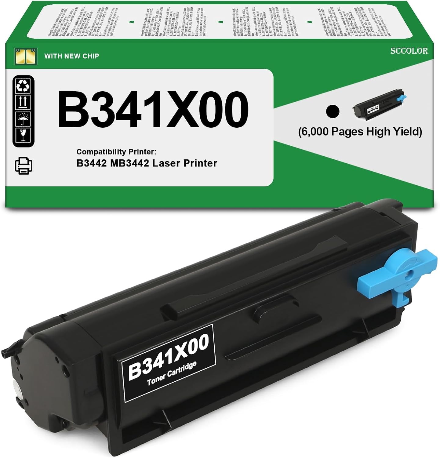 B341X00 Toner Cartridges High Yield B341X00 Black Toner for Lexmark, 2758