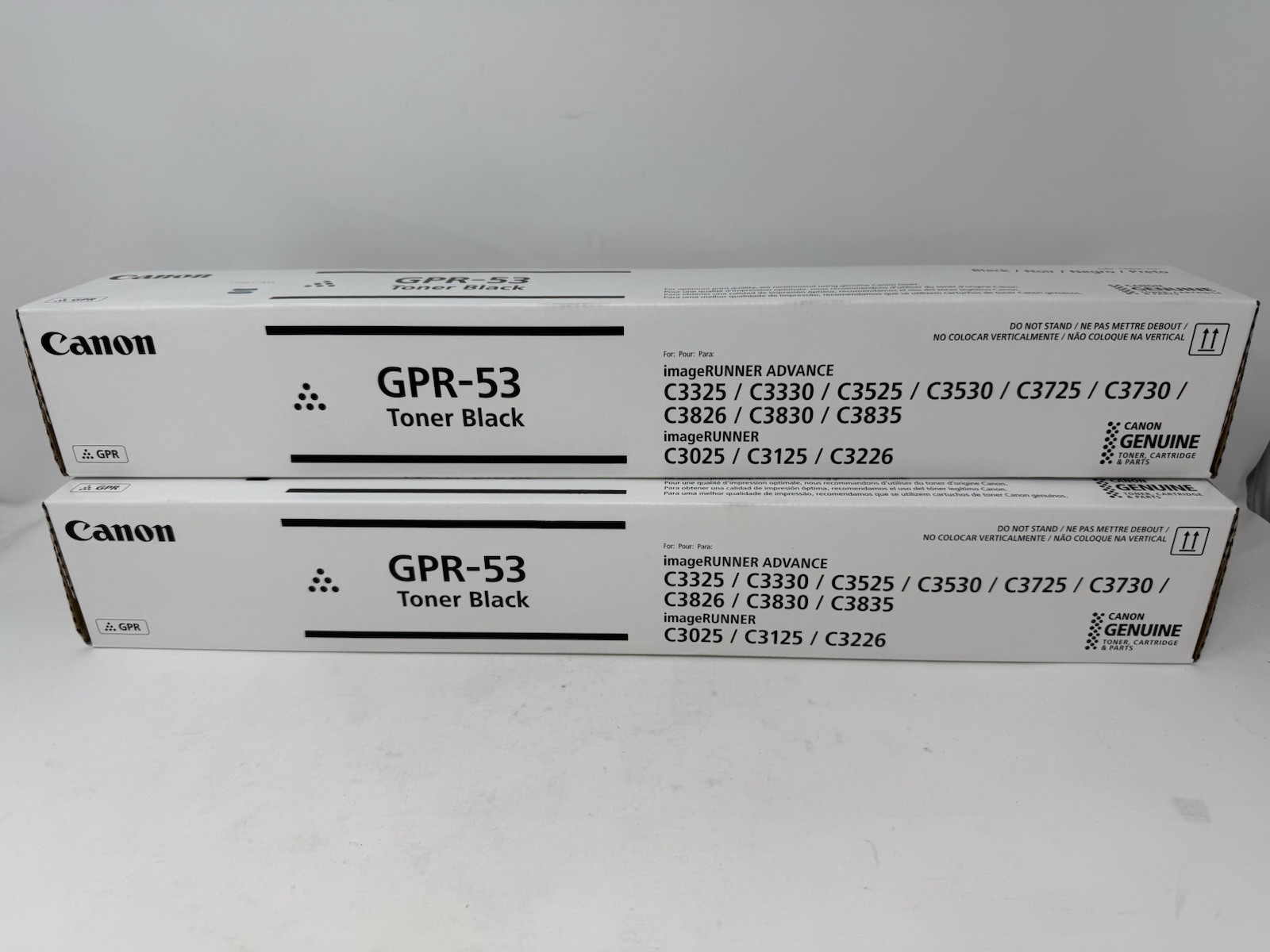 New Genuine Canon GPR-53 Toner Cartridge Lot of 2 - 2x Black OEM Sealed