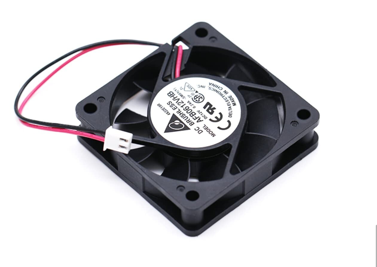 Delta AFB0612VHB 60x60x15MM 12V 0.24A 2-Wire 6015 Fan