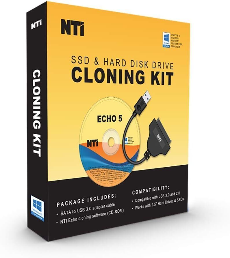 NTI Cloning Kit, Disk Cloning Migration and Duplication Software