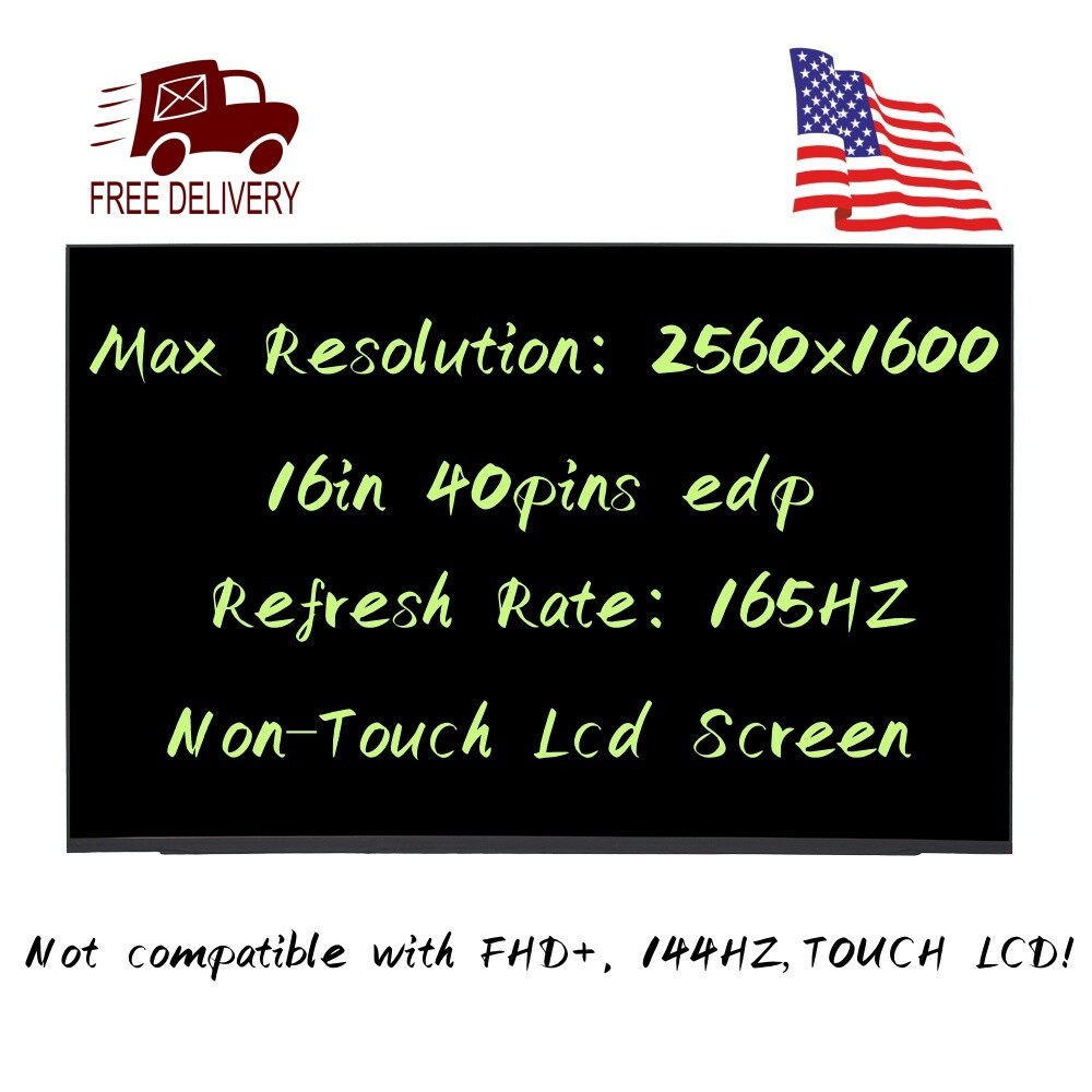 NE160QDM-NYC V18.0 165hz 16.0" WQXGA For Lenovo Laptop LED LCD Screen Display