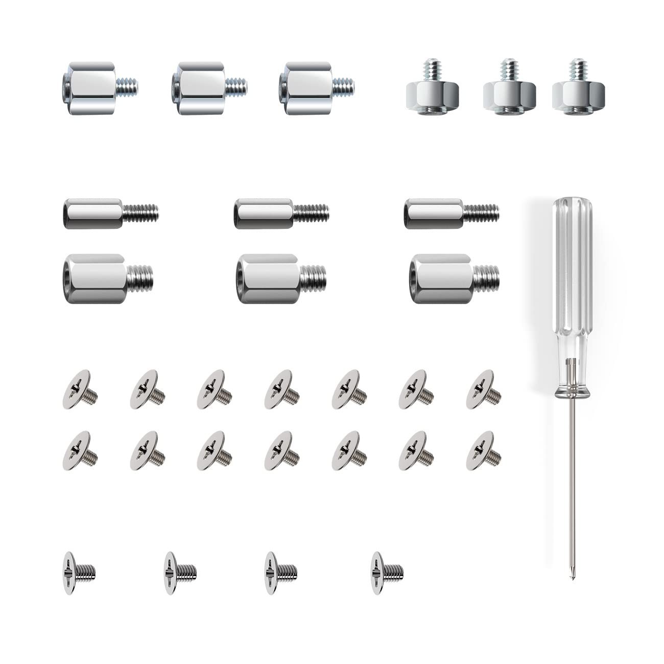 30PC M2 NVMe SSD Screw Kit Standoff and Mounting Screws for PC Laptop