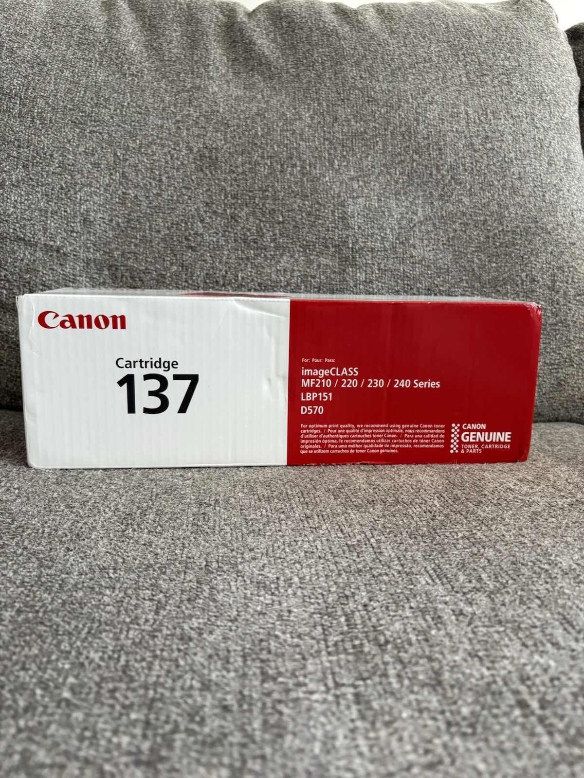 Canon 137 Black Toner Ink Cartridge Imageclass Genuine OEM 9435B001 Brand New