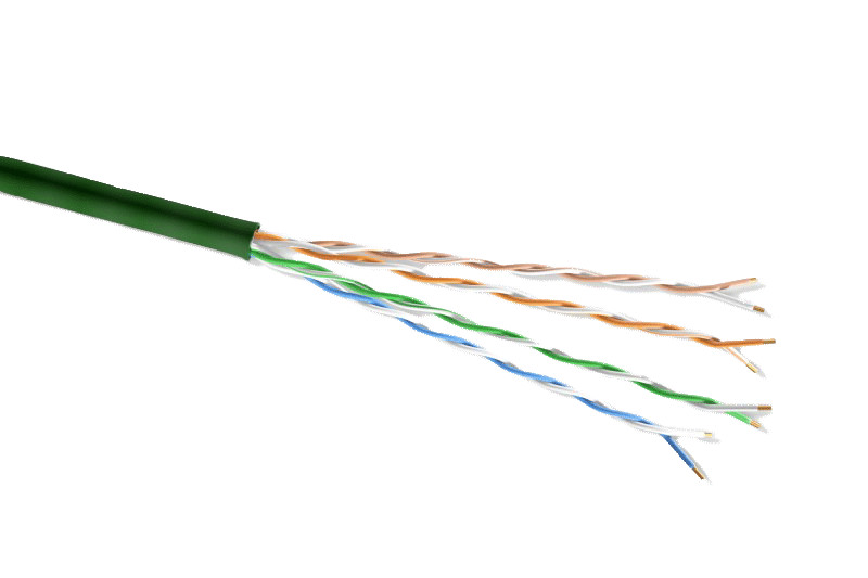 1000ft Slim Cat6 UTP Stranded Mini Bulk Ethernet Cable 28AWG Bare Copper, Green